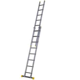Werner Square Rung Double Section Extension Ladder 2.4 Metres