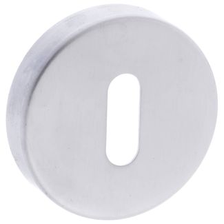 Atlantic Forme Key Escutcheons on Minimal Round Rose - 50mm Dia