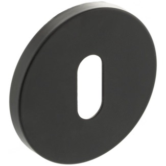 Atlantic Millhouse Key Escutcheons on 5mm Slimline Round Rose in Brass - 51 Dia x 5mm T