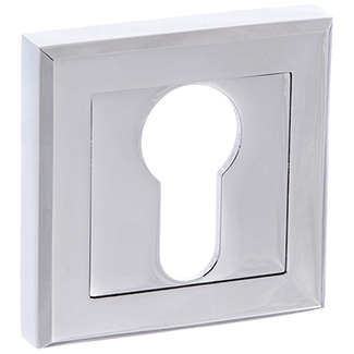 Atlantic Status Euro Escutcheons on Square Rose - 51mm W