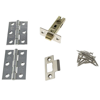 Atlantic 2.5 Inch Latch with 3 x 3 Inch Ball Bearing Hinges
