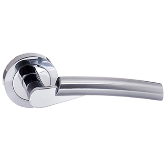 Atlantic Status Florida Lever Door Handle on Round Rose - 122mm L