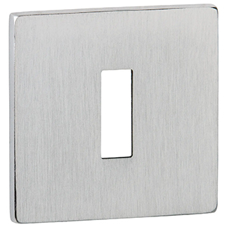 Atlantic Tupai Rapido 5S Line Key Escutcheons on 5mm Slimline Square Rose - 52mm W