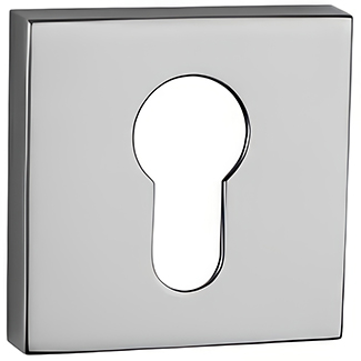 Atlantic Tupai Rapido Curva/QuadraLine Euro Escutcheons on Square Rose - 52mm W