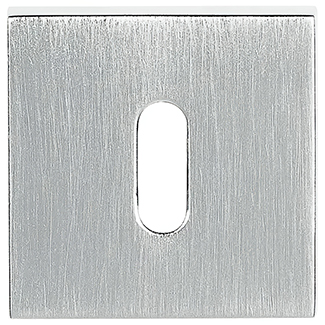Atlantic Tupai Rapido Curva/QuadraLine Key Escutcheons on Square Rose - 52mm W