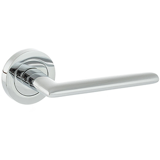 Atlantic Status Alabama Lever Door Handle on Round Rose - 117mm L