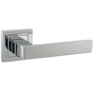 Atlantic Status Montana Lever Door Handle on S4 Square Rose - 128mm L