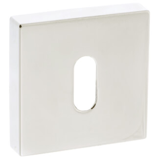 Atlantic Forme Key Escutcheons on Minimal Square Rose - 50mm W