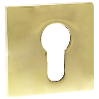 Atlantic Tupai Exclusivo 5S Line Euro Escutcheons on 5mm Slimline Square Rose - 52mm W