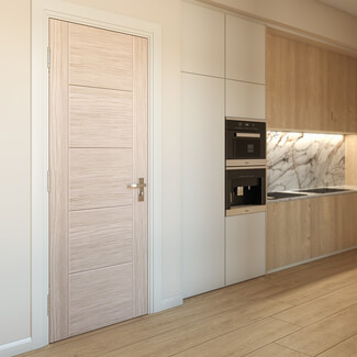 JB Kind Tigris Laminate Internal Door with 5 Panel - Ivory