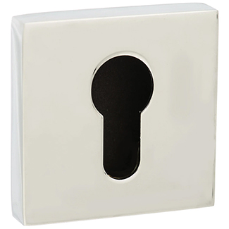 Atlantic Senza Pari Euro Escutcheons on Flush Square Rose - 51mm W