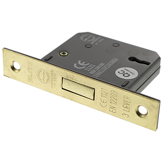 Atlantic Elite 3 Inch 3 Lever Key Deadlock - CE Marked