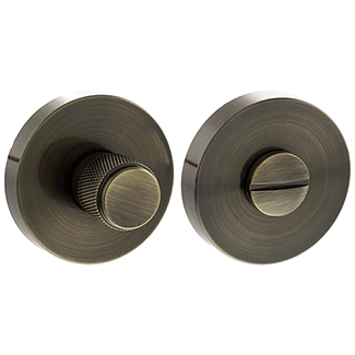 Atlantic Senza Pari WC Turn And Release on Minimal Round Rose - Knurled - 33mm Dia