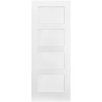 LPD Shaker Internal Door with 4 Panel - White Primed