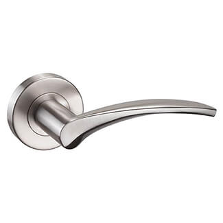 LPD Corvus Satin Chrome Standard Door Handle Pack - 125 W x 54mm H