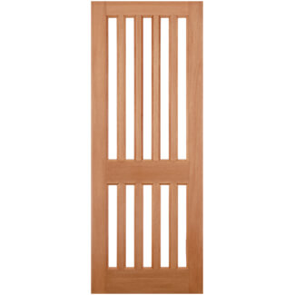 LPD Windsor External Door with 10 Unglazed Light - Unfinished Hardwood
