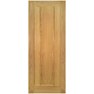 Joseph Miles Harwich Internal Fire Door with 3 Panel - Unfinished Oak