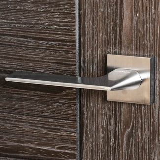 Atlantic Oro Unica Designer Lever Door Handle on Square Rose - 135mm L
