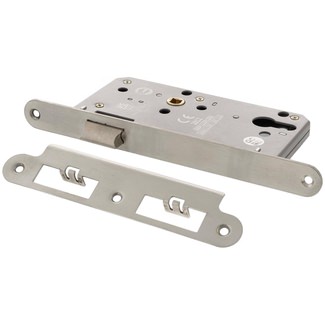 Atlantic DIN Radius Door Latch 60mm Backset