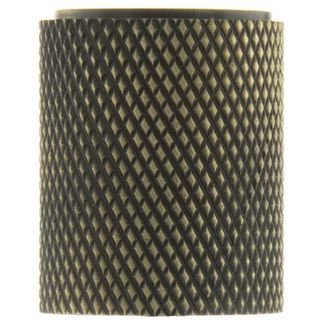 Atlantic Millhouse Watson Cylinder Cabinet Knob - Knurled Brass - 60mm Dia