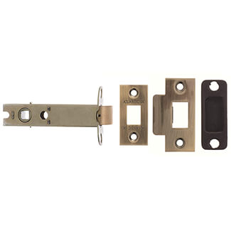 Atlantic 4 Inch Bolt Through Tubular Latch - Heavy Duty Double Sprung