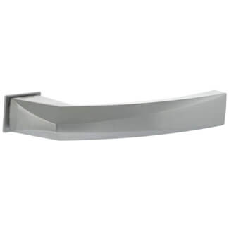 Atlantic Forme Crystal Lever Door Handle on Concealed Square Rose - 138mm L