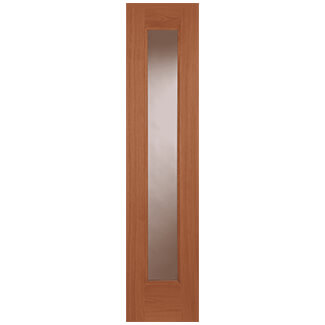 Joseph Miles External Sidelight Door with 1 Clear Glazed Light - Unfinished Oak