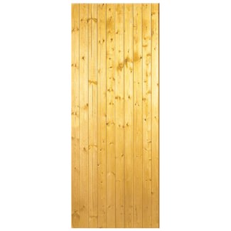 Joseph Miles Rossy Ledged and Braced External Door - Softwood