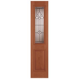 Joseph Miles Derby RM1S External Sidelight Door with 1 Double Glazed Light - Unfinished Oak