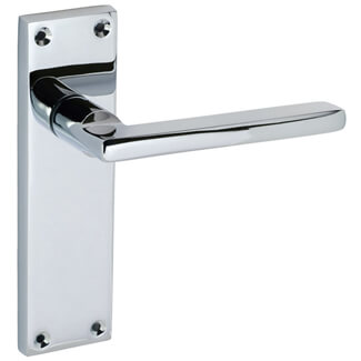Joseph Miles Auriga Lever On Plate Door Handle Bathroom Set