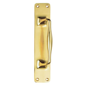 Carlisle Brass Cast Pull Handle On Backplate