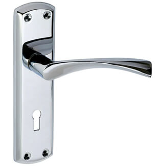 Joseph Miles Monza Lock Lever On Backplate Door Handle Set