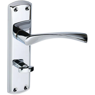 Joseph Miles Monza Bathroom Lever On Backplate Door Handle Set