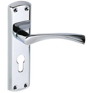 Joseph Miles Monza Euro Profile Lever On Backplate Door Handle Set