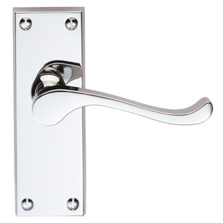 Carlisle Brass Contract Victorian Scroll Latch Lever Door Handle On Backplate