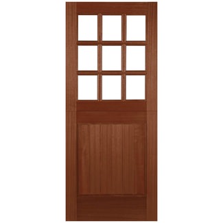 Joseph Miles Elara External Stable Door with 9 Unglazed Light - Unfinished Hardwood