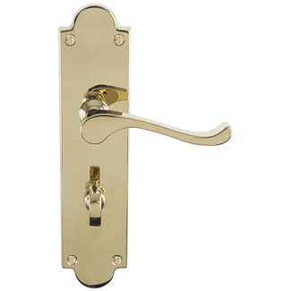 Carlisle Brass Contract Victorian Scroll Lever Handle For Bathroom Furniture