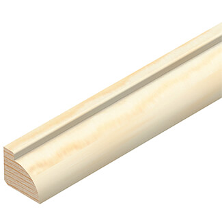 Cheshire Moulding Glass Bead in Pine - 9 T x 2400mm L - Bundle of 30