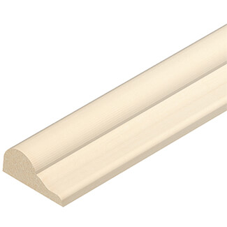 Cheshire Moulding Brokren Ogee in Light Hardwood - 16 W x 7 T x 2400mm L - Bundle of 35