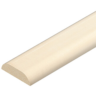 Cheshire Moulding D-Mould Cover in Light Hardwood - 6 T x 2400mm L - Bundle of 12