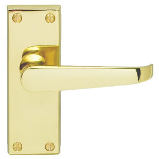 Carlisle Brass Contract Victorian Latch Lever Door Handle On Backplate