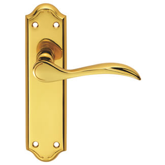 Carlisle Brass Madrid Traditional Latch Lever Door Handle On Backplate