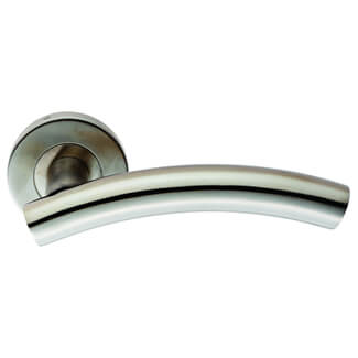 Carlisle Brass Eurospec Curved Lever Handle On Sprung Rose