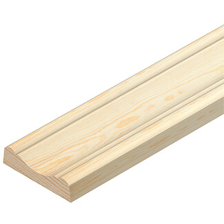 Cheshire Moulding Decorative Cover Mould in Pine - 2400mm L - Bundle of 30