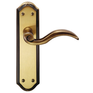 Carlisle Brass Wentworth Lever Latch On Backplate
