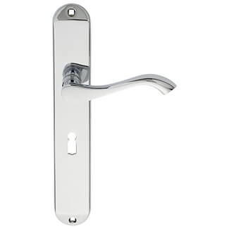 Carlisle Brass Andros 241 x 40mm Lock Profile Lever Door Handle On Backplate