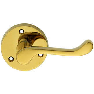 Carlisle Brass Victorian Scroll Lever on Round Rose