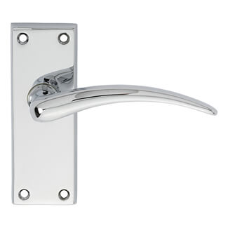 Carlisle Brass Wing Lever on Short Latch Backplate