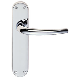 Carlisle Brass Lilla Lever on Latch Backplate - 185 x 40mm