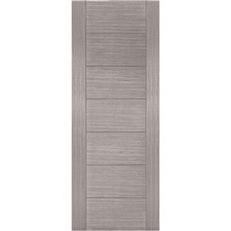 Joseph Miles Corsica Internal Fire Door with 7 Panel - Prefinished Light Grey